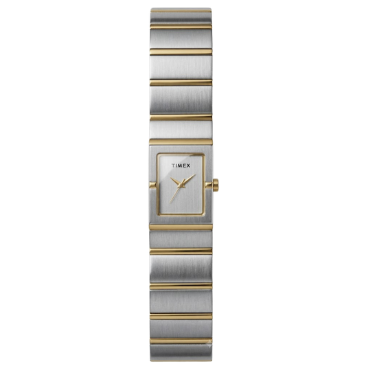 Timex Women's Silver Dial Analog Metal Strap Watch TWEL28901
