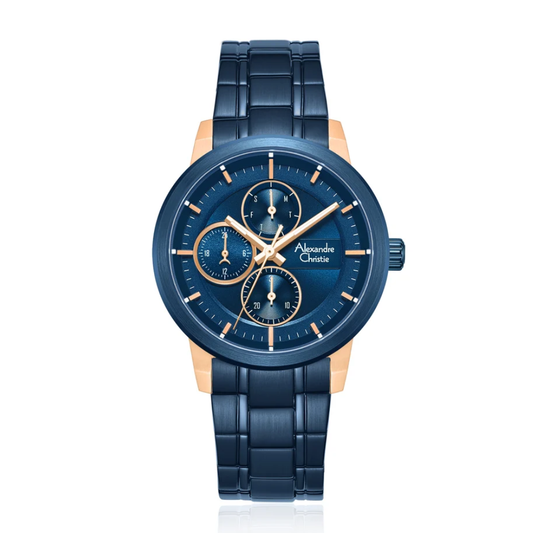 Alexandre Christie Blue Women's Watch 6323BFBURBU