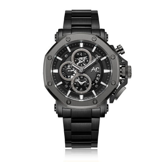 Alexandre Christie Chronograph Black Men's Watch 9603MCBEPBA