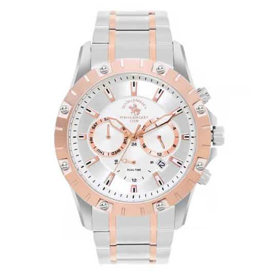 Santa Barbara Polo & Racquet Club Chronograph Silver Dial Men's Watch SB.1.10545-5