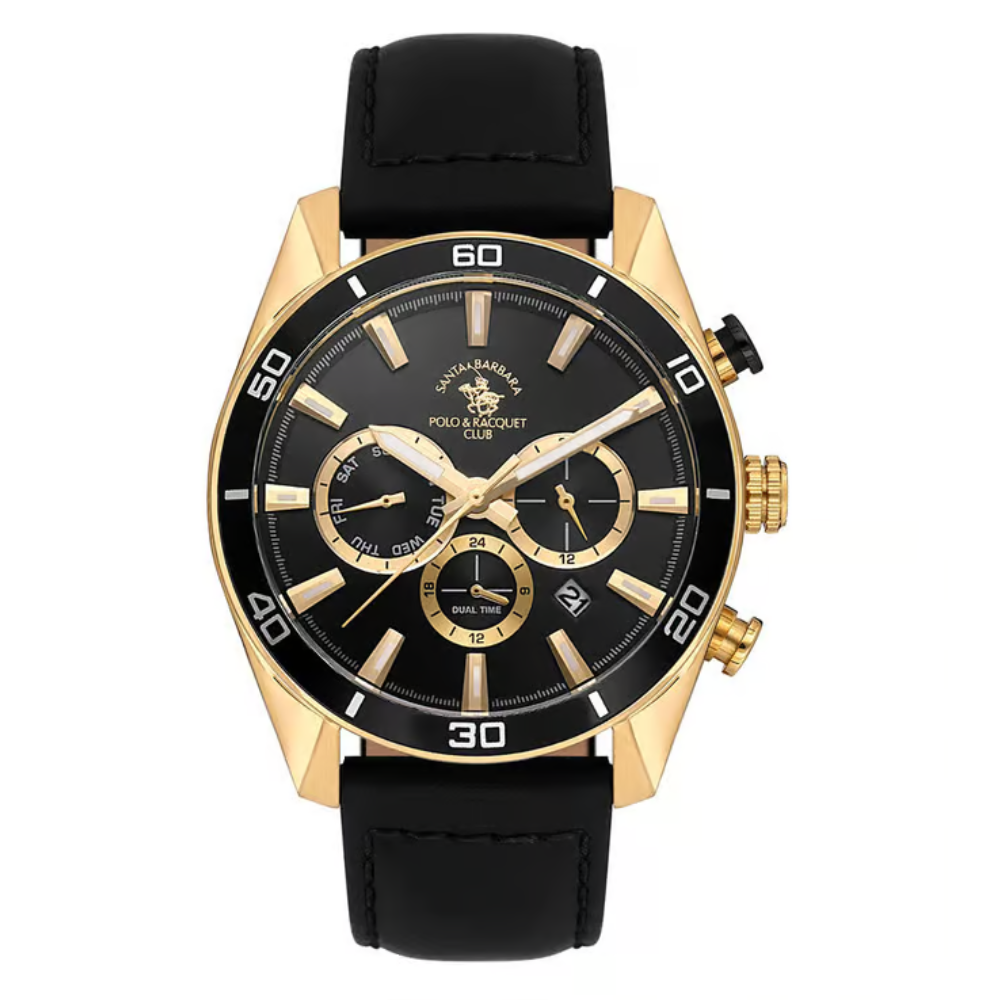 Santa Barbara Polo & Racquet Club Chronograph Black Dial Men's Watch SB.1.10627-4