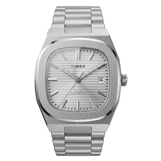 Timex Square Silver Dial Mechanical Automatic Men's Watch - TW6A00500IK