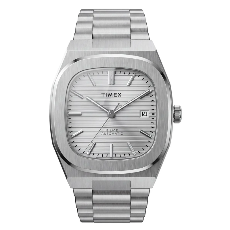 Timex Square Silver Dial Mechanical Automatic Men's Watch - TW6A00500IK