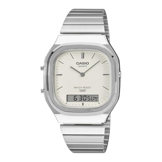 Casio Vintage White Unisex Watch D431 - AQ-240E-7A2