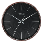 Titan Contemporary Black Dial Wall Clock NSW0013PA01