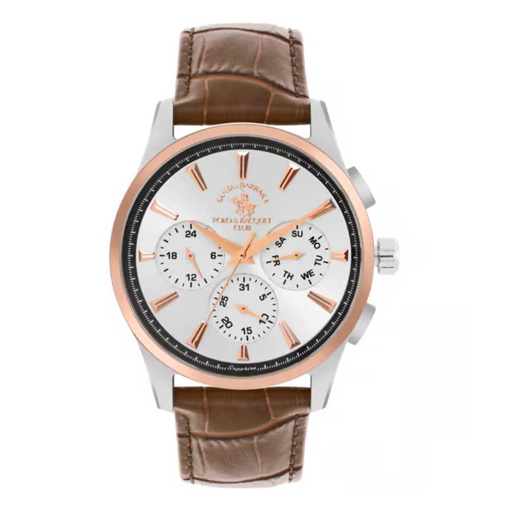 Santa Barbara Polo & Racquet Club Chronograph Silver Dial Men's Watch SB.1.10543-2