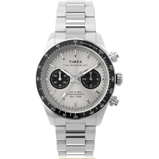 Timex Waterbury Heritage Silver Men Watch TW2Y19200IK