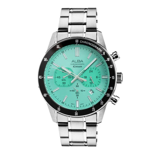 ALBA Contemporary Mint Green Dial Men's Watch AT3J83X1