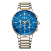 CITIZEN Quartz Blue Dial Men's Chronograph Watch AN8224-51L