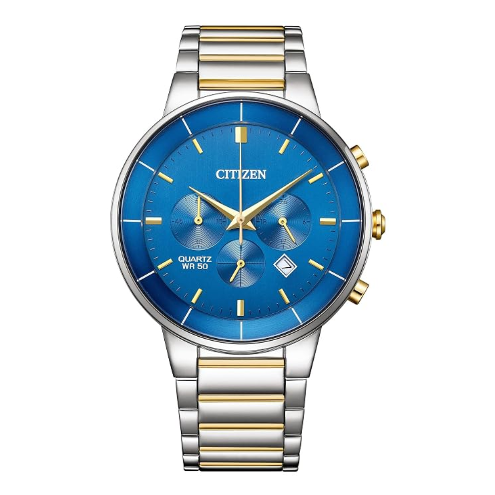 CITIZEN Quartz Blue Dial Men's Chronograph Watch AN8224-51L