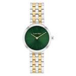 Calvin Klein Forme Green Dial Women's Analog Stainless Steel Watch 25100188