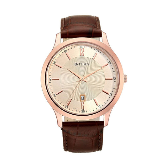 Titan Champagne Men's Watch 1825WL02