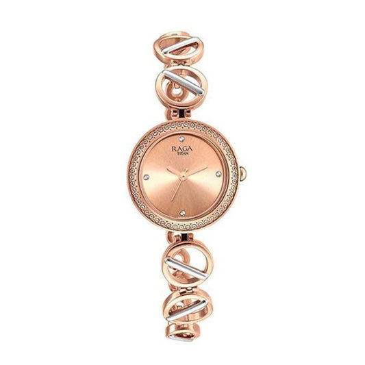 Titan Raga Viva Rose Two Toned Gold and Silver Women's Watch 2643KM01
