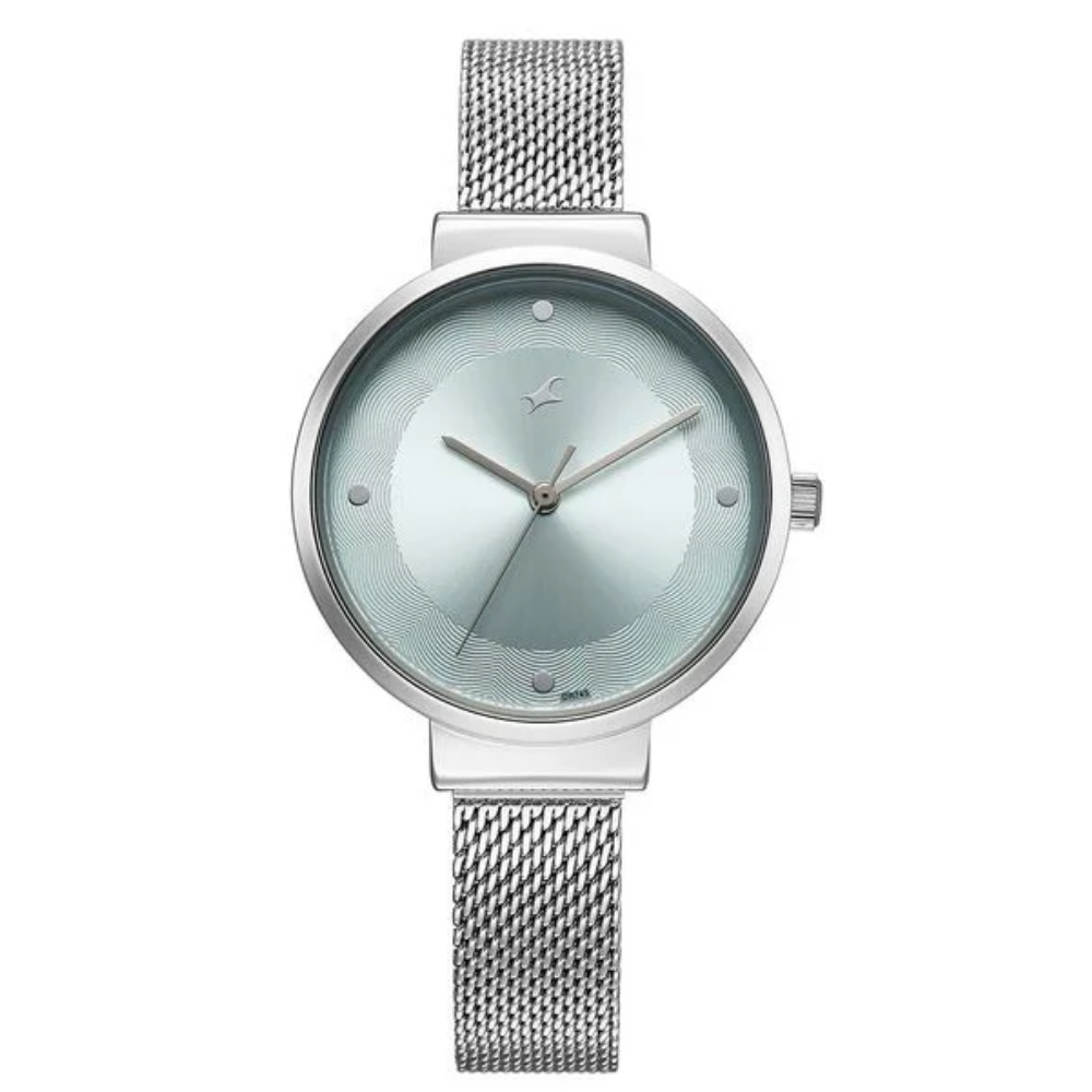 Fastrack Stunners X Quartz Analog Green Dial Watch For Girls 68045SM02