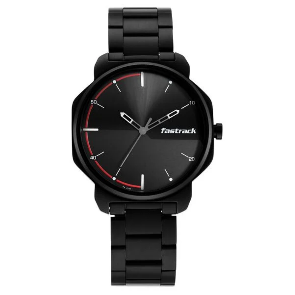Fastrack Stunners Black Dial Quartz Analog Watch for Guys 3254NM01