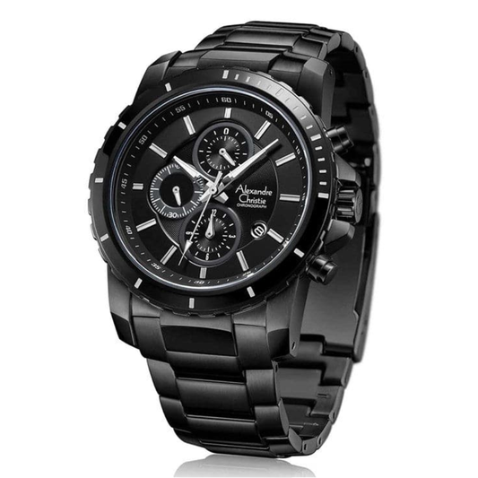 Alexandre Christie Chronograph Black Men's Watch 6141MCBIPBA