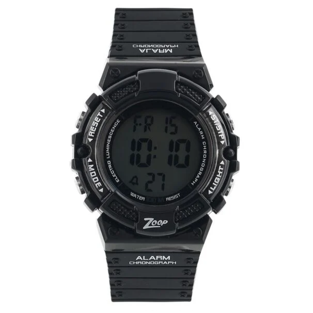 Zoop Black Digital Dial Black Strap Boys Kids Digital Watch 4040PP06