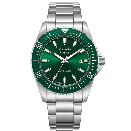 Alexandre Christie Emerald Coast Green Men's Classic Automatic Watch 6676MABSSGN