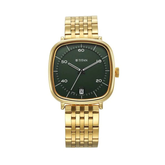 Titan Neo Curve Green Dial Men's Watch 1885YM02