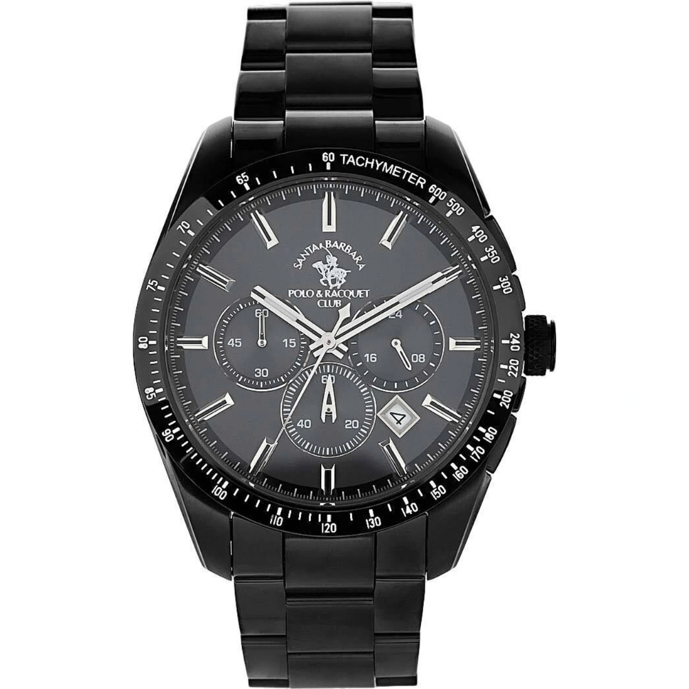 SANTA BARBARA POLO & RACQUET CLUB Analogue Black Dial Men's Watch SB.1.10526-4