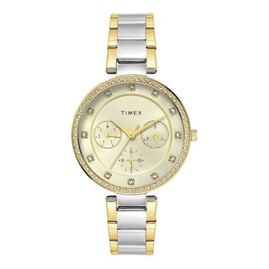 Timex Champagne Dial Women Watch TWEL18711