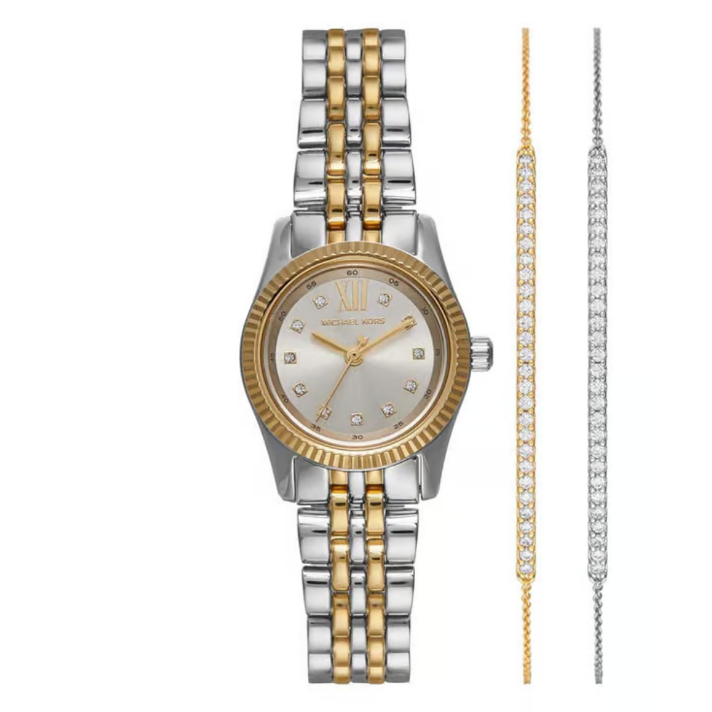 Michael Kors Lexington White Dial Analog Women's Watch MK4815SET