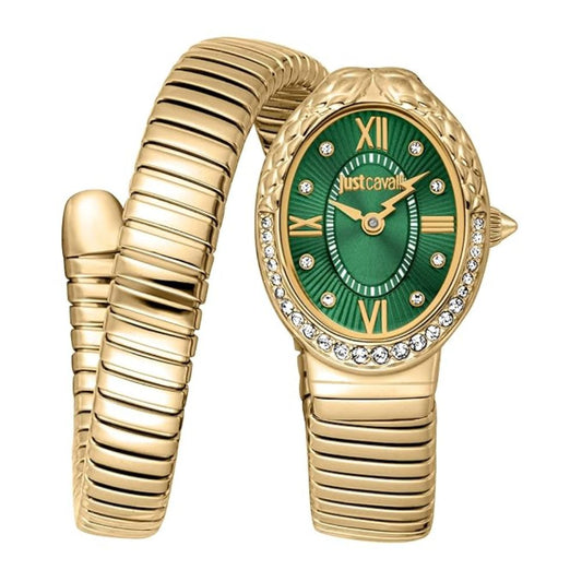 Just Cavalli Fiore Green Dial Women's Watch JC1L390M0035