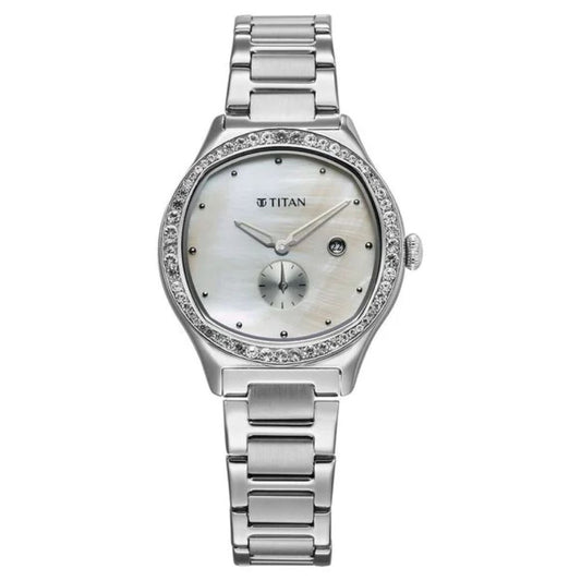 Titan Glamour Mother Of Pearl Women's Watch 95289SM01