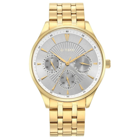 Titan Opulent LII Silver Men's Watch 90127YM04