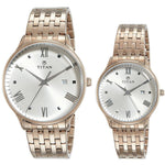 Titan Bandhan Rose Gold Dial Couple Watch NS9400194201WM01P