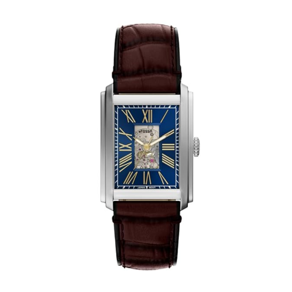 Fossil Carraway Blue Dial Men Automatic Watch ME3273