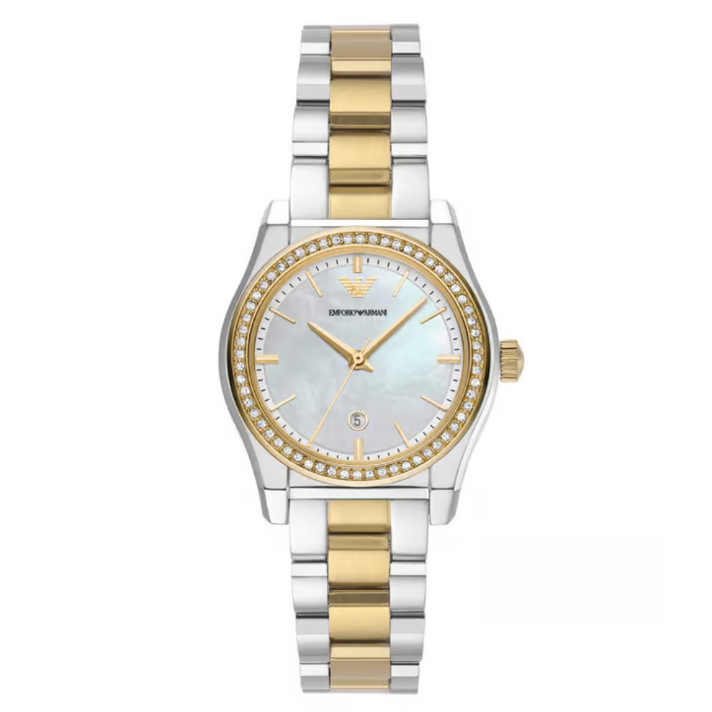 Emporio Armani Mother Of Pearl Dial Women's Analogue Watch AR11559