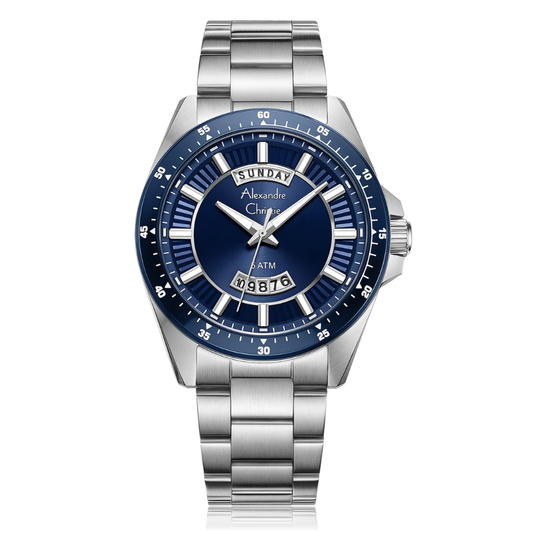 Alexandre Christie Bravo Silver Men's Watch 6678MEBTUBU