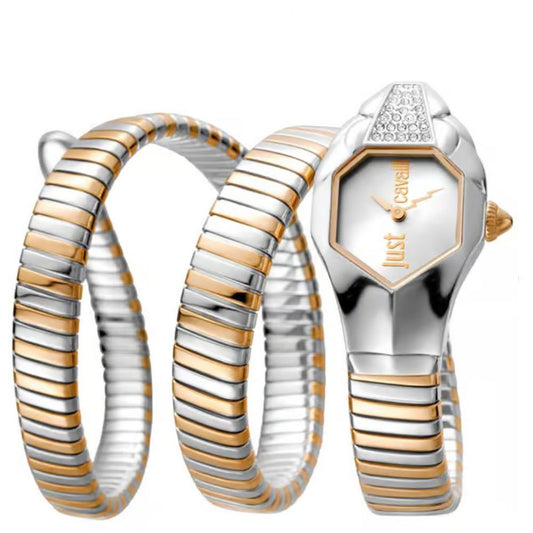 Just Cavalli Snake Silver Women's Watch JC1L022M0075