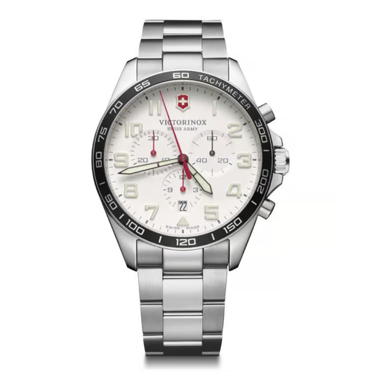 Victorinox Field Force Chronograph White Dial Men's Watch 241856