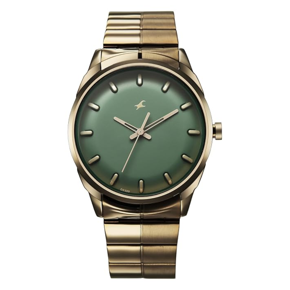 Fastrack Chrome K Green Dial Men Watch 3273QM02