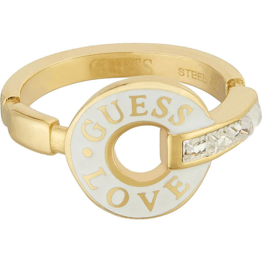 GUESS Love Gold-Plated Women's Ring UBR04079YGWH58