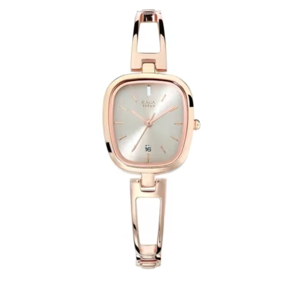 Titan Analogue Rose Gold Women's Watch NU2604WM01