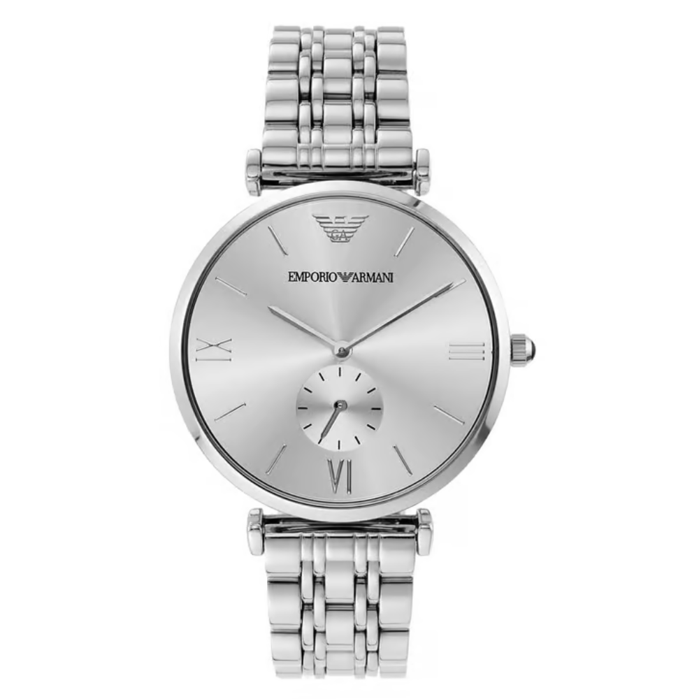 Emporio Armani Gianni Silver Men's Analog Watch AR1819