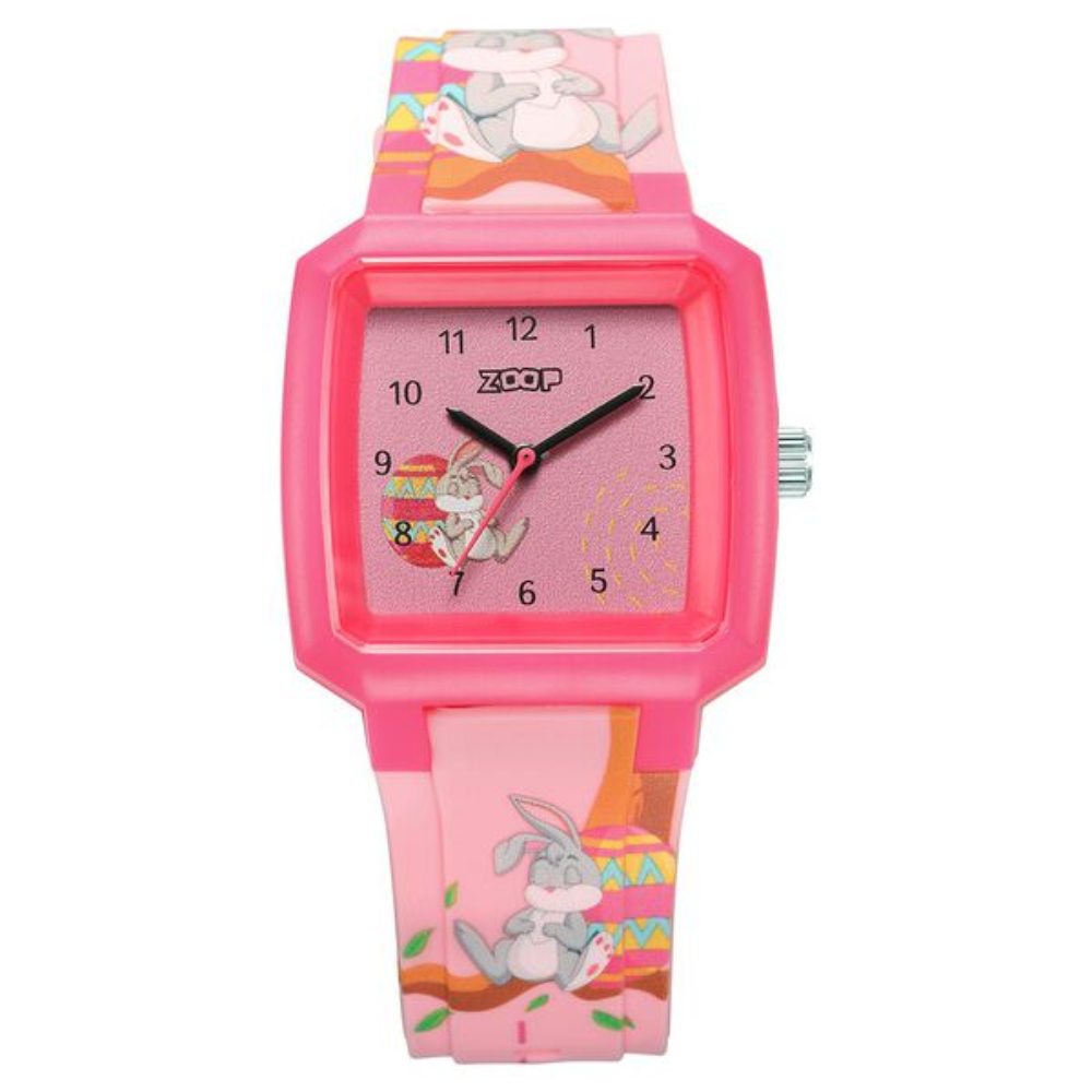 Zoop Analog Pink Dial Multicoloured Strap Girls Kids Watch 26039PP03W