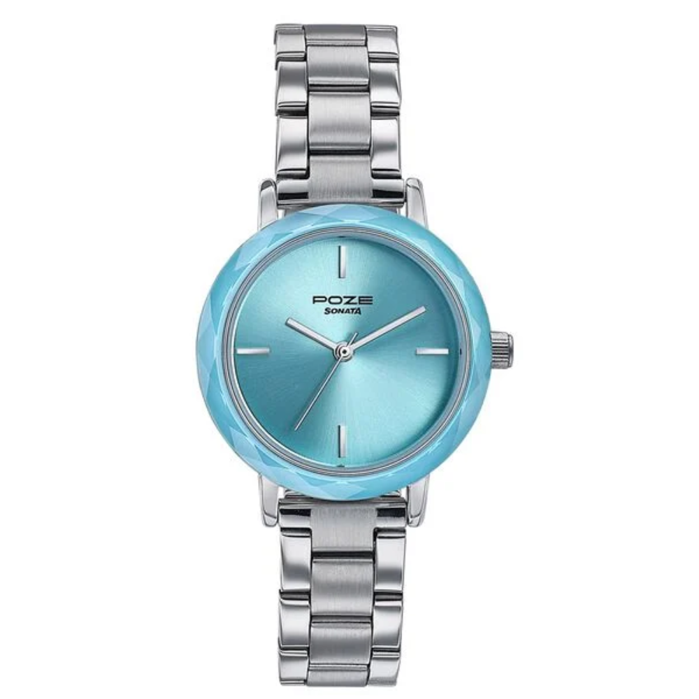 Sonata Poze Blue Dial Women's Watch SP80099KM01
