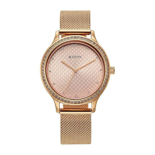 Titan Superheads Rose Gold Women's Watch 2634WM06