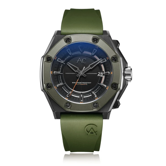 Alexandre Christie Classic Green Men's Automatic Watch 9601MAREPBAGN