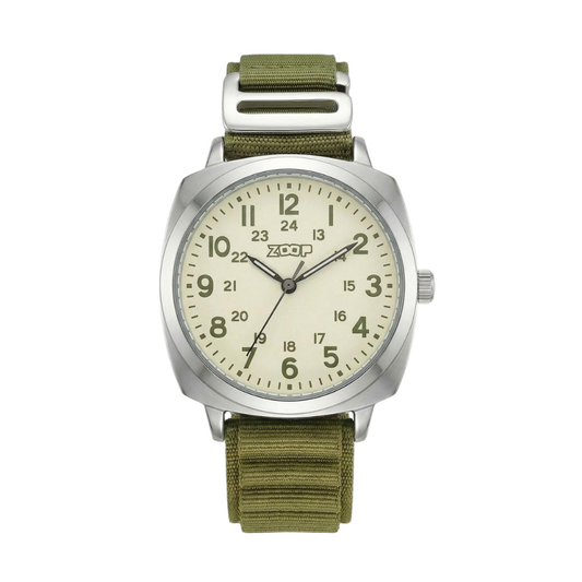 Zoop Metal Olive Green Analog Watch for Kids 16064SP01