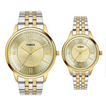 Timex Round Champagne Pair Watch TW00PR333