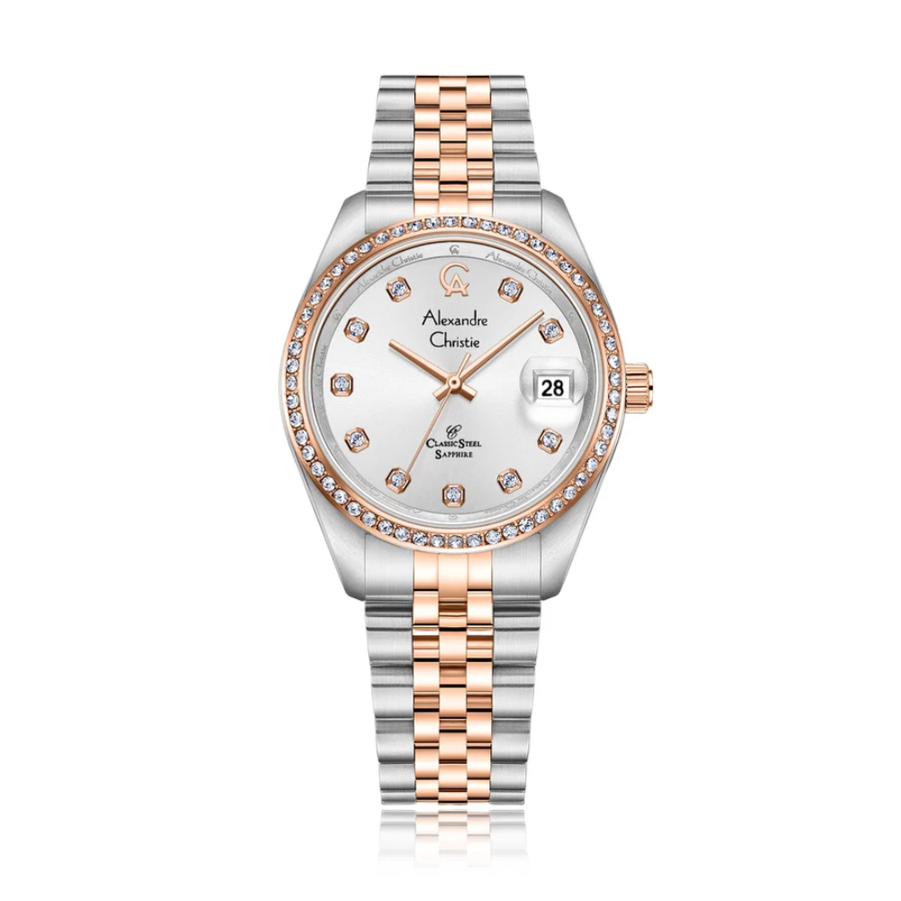 Alexandre Christie Classic Rose Gold Women's Watch 5012LDBTRSL