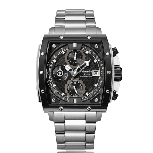 Alexandre Christie Chronograph Black Men's Watch 6376MCBTBBA