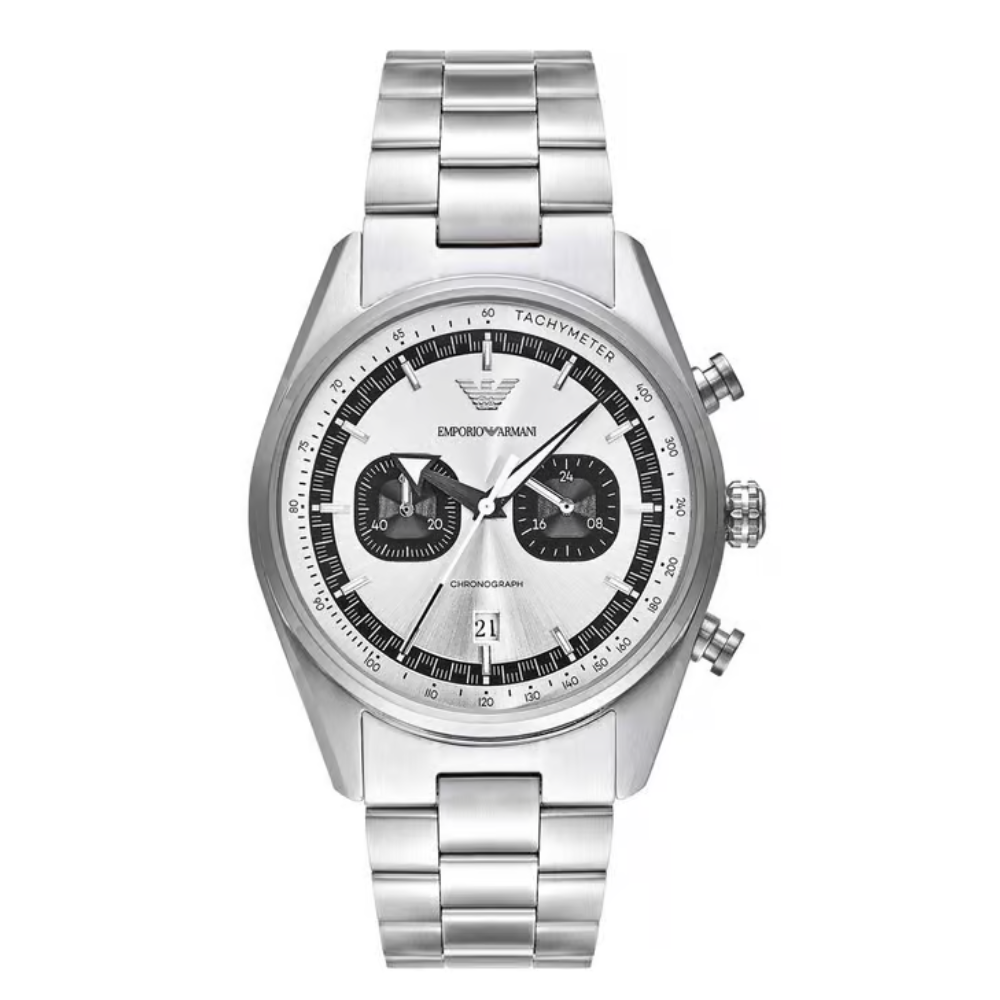 Emporio Armani Silver Dial Men's Chronograph Watch AR11636