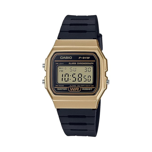 Casio Youth Digital Black Men Watch D142 F-91WM-9A