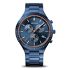 BERING Titanium Chronograph Blue Men's Watch 11743-797
